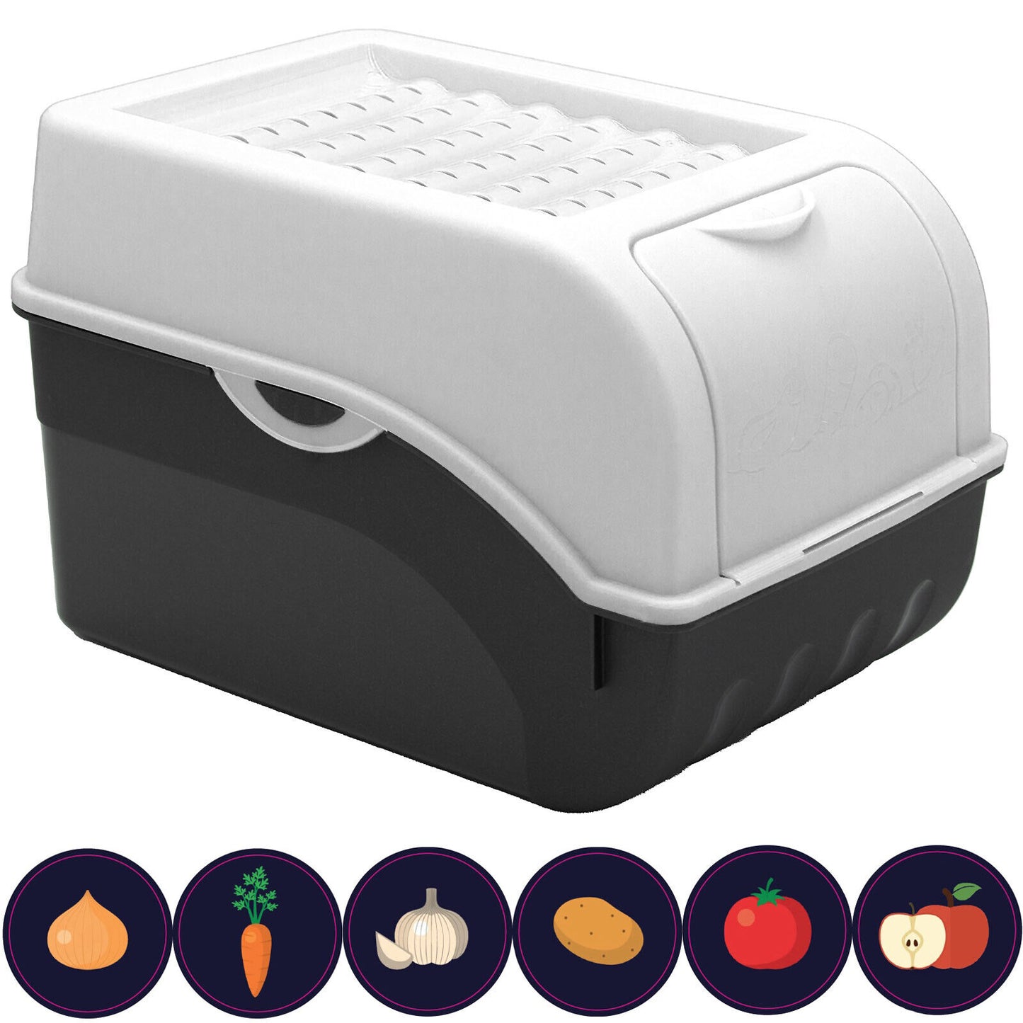 Kartoffel Aufbewahrungsbox 3er Set I Gemüsebox Kartoffelbox mit Deckel, 5 l