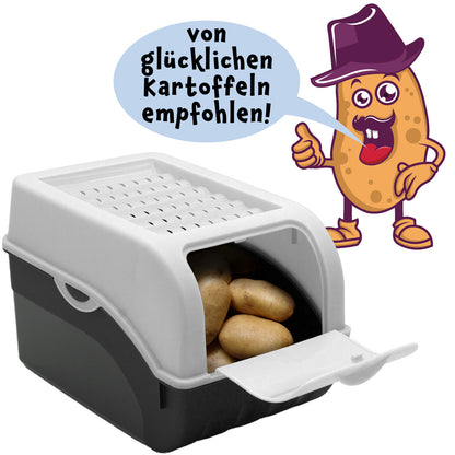 Kartoffel Aufbewahrungsbox 3er Set I Gemüsebox Kartoffelbox mit Deckel, 5 l