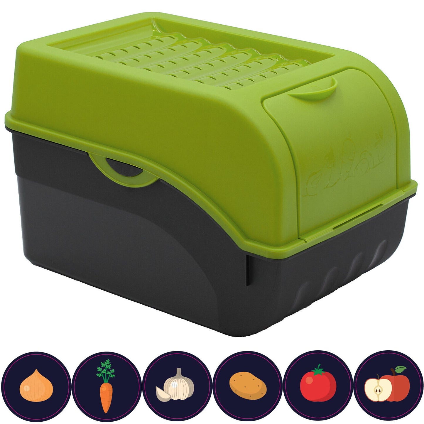 Kartoffel Aufbewahrungsbox 3er Set I Gemüsebox Kartoffelbox mit Deckel, 5 l