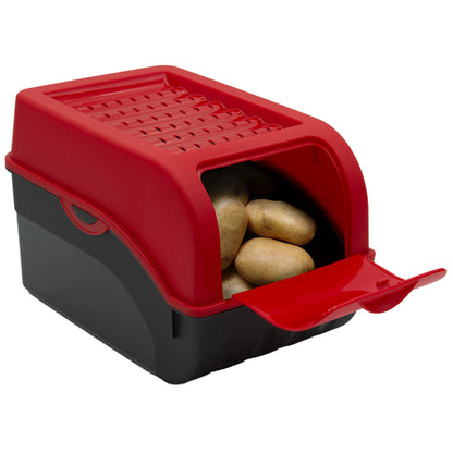 Kartoffel Aufbewahrungsbox 3er Set I Gemüsebox Kartoffelbox mit Deckel, 5 l