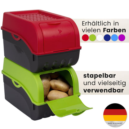 2er Set Kartoffel Aufbewahrungsbox Vorratsdosen Gemüse Zwiebeln Kartoffelbox