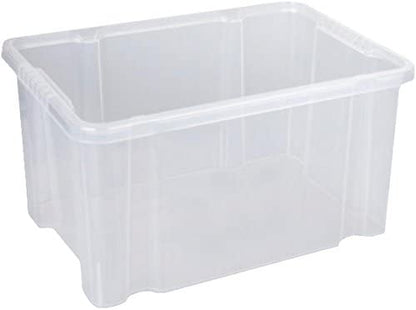 Aufbewahrungsboxen aus Plastik 27L 44,5 x 35 x 24 cm, Drehstapelbox, Eurobox, stapelbar (ohne Deckel)