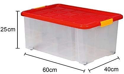 ARTECSIS Aufbewahrungsbox aus Plastik mit Deckel 60x40x25 cm Eurobox Drehstapelbox stapelbar nestbar 45L