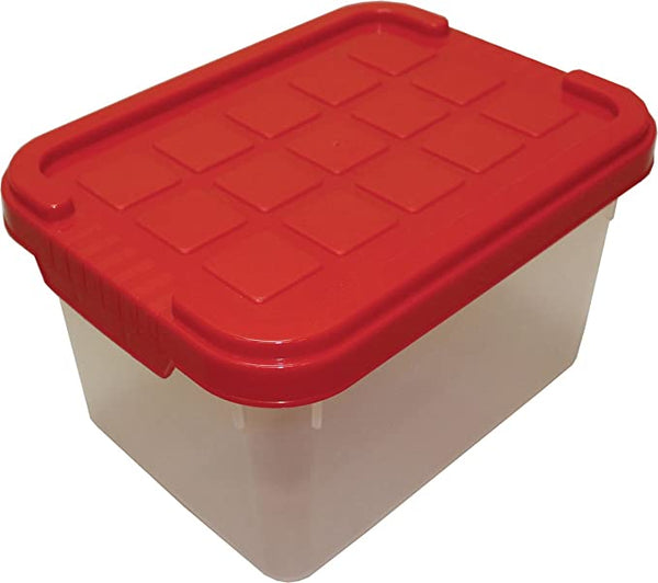 Aufbewahrungsboxen aus Plastik, 19 x 14,5 x 11,5 cm, mit Deckel, Eurobox, stapelbar, 2L