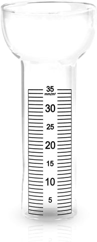 ARTECSIS Ersatzglas für Regenmesser Frosch, Maus, etc. Skala bis 35 mm/qm